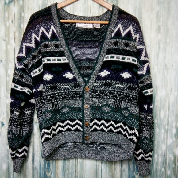 micheal gerald Other - Michael Gerald 80s button down cardigan sweater